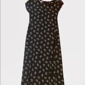 Small black and white tiger Maria dress